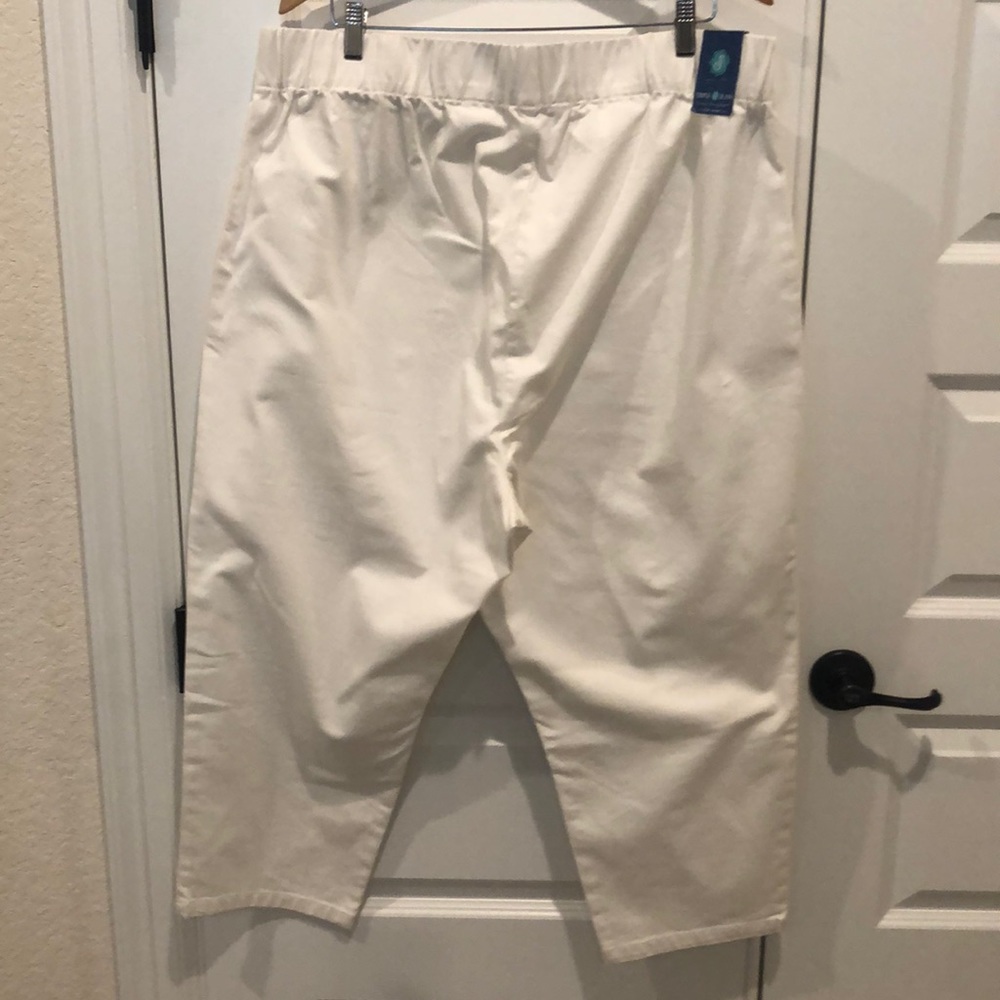 NWOT Soft Surroundings Triple Jeans Cropped Women Size 2X White